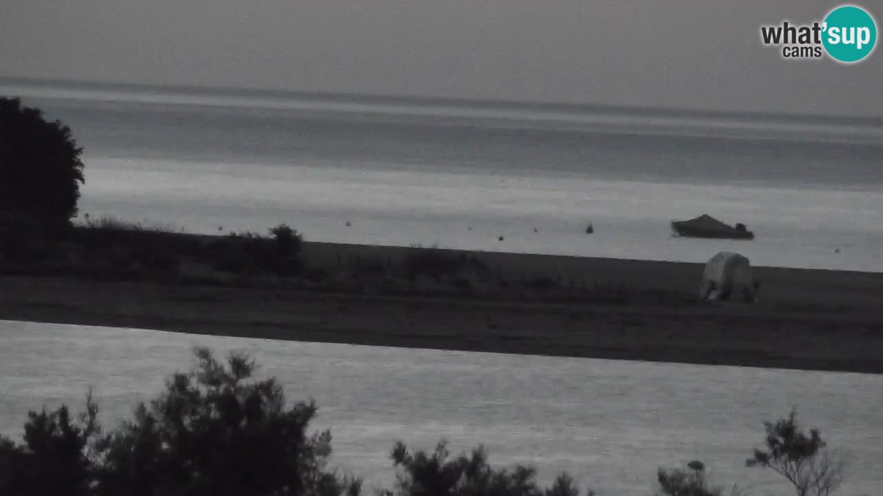 Webcam Chia – Vue en direct de la plage Su Giudeu
