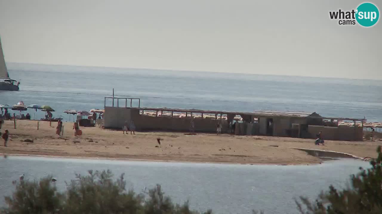 Webcam Chia – Vue en direct de la plage Su Giudeu