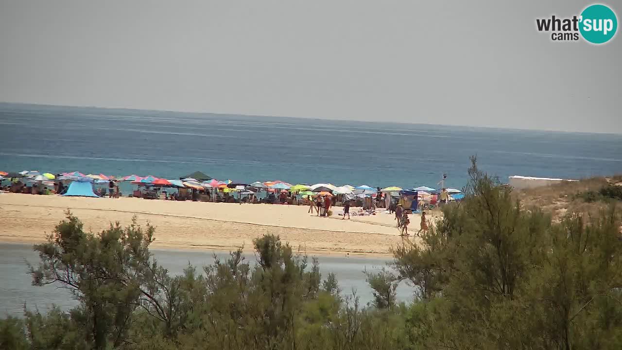 Spletna kamera Chia – Pogled v živo na plažo Su Giudeu