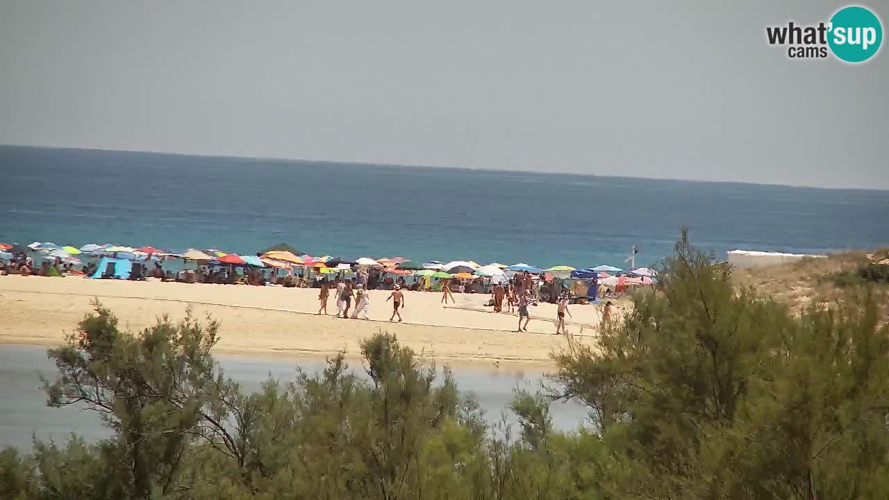 Webcam Chia – Vista en directo de la playa Su Giudeu
