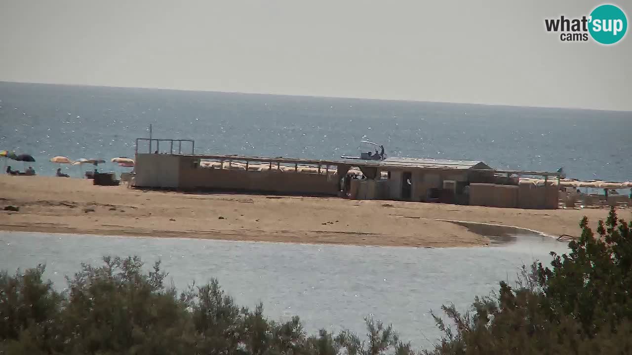 Webcam Chia – Vue en direct de la plage Su Giudeu