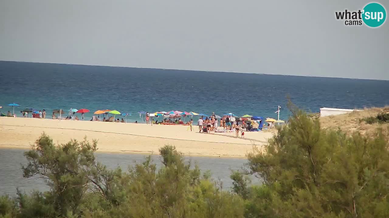 Spletna kamera Chia – Pogled v živo na plažo Su Giudeu