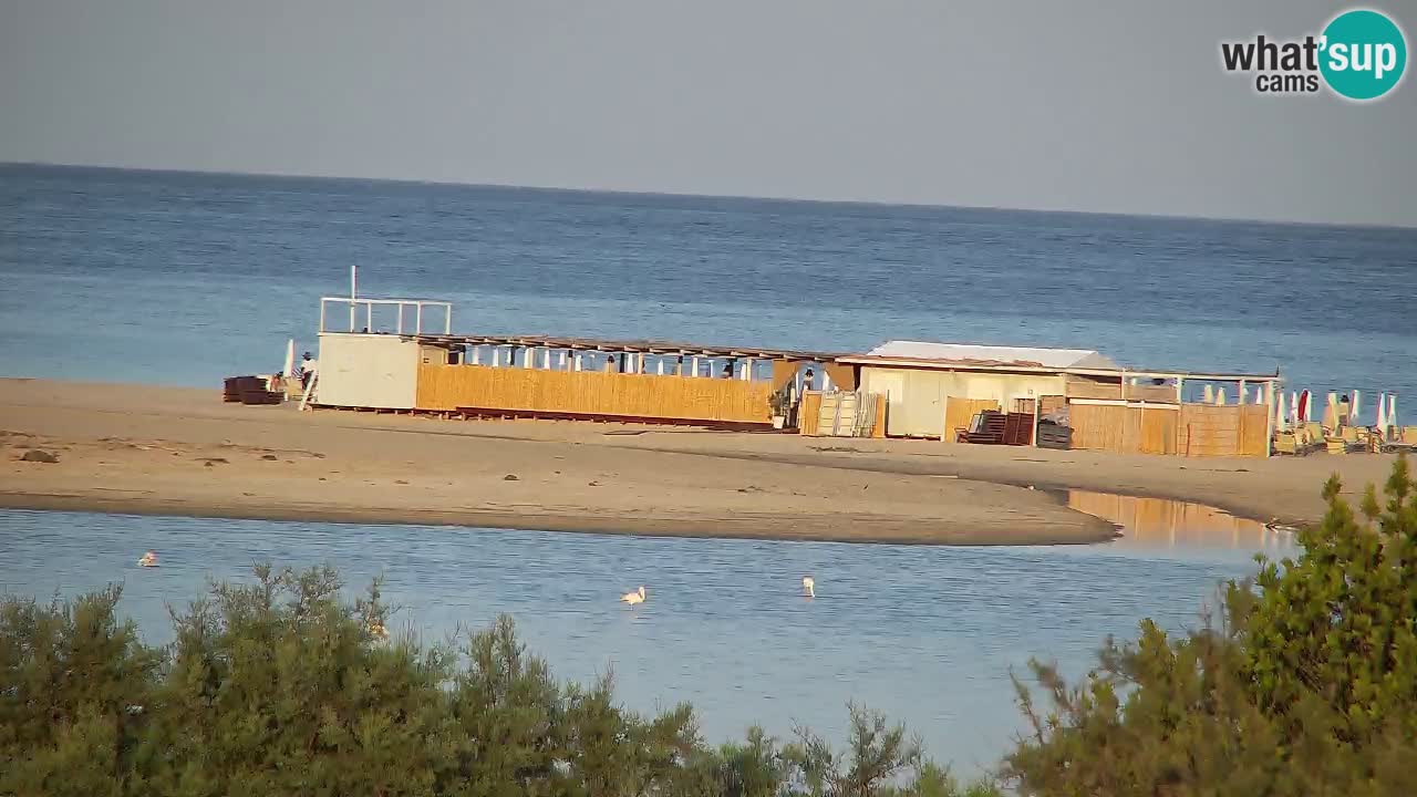 Webcam Chia – Vue en direct de la plage Su Giudeu