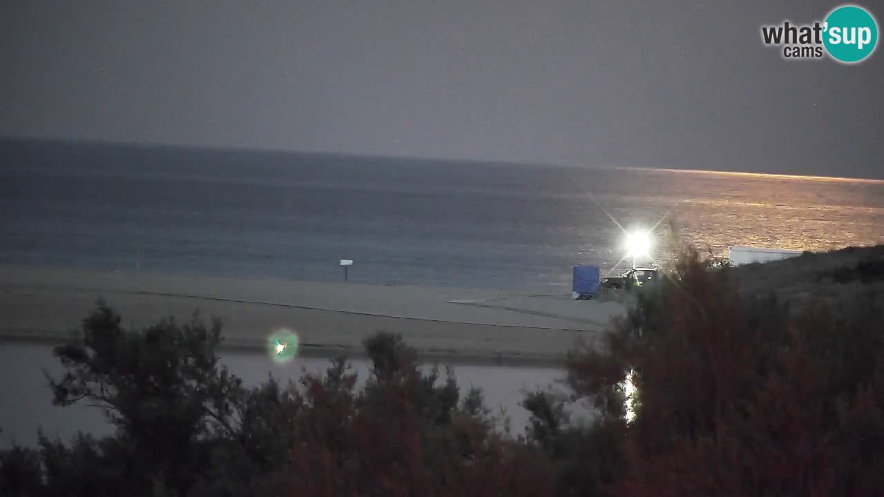 Webcam Chia – Vue en direct de la plage Su Giudeu