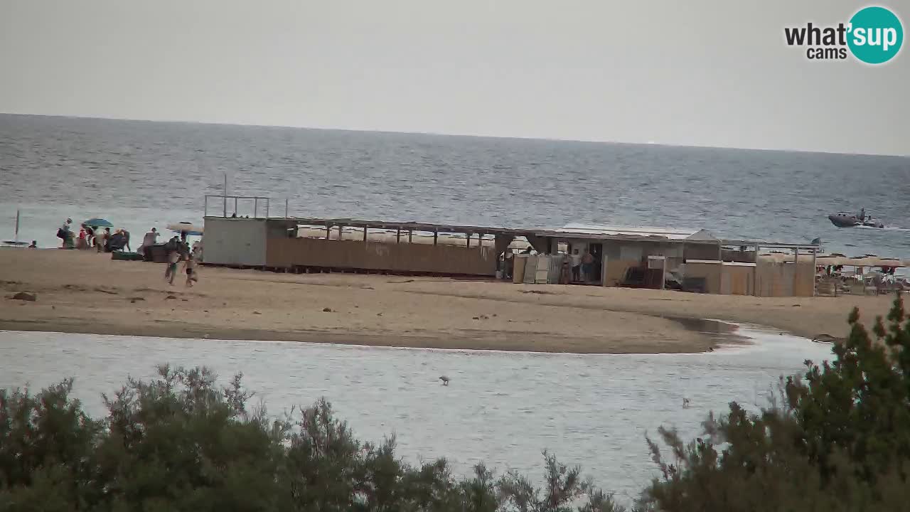 Webcam Chia – Vue en direct de la plage Su Giudeu