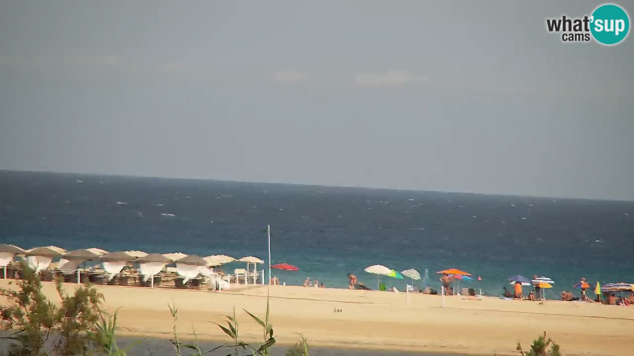 Webcam Chia – Vista en directo de la playa Su Giudeu