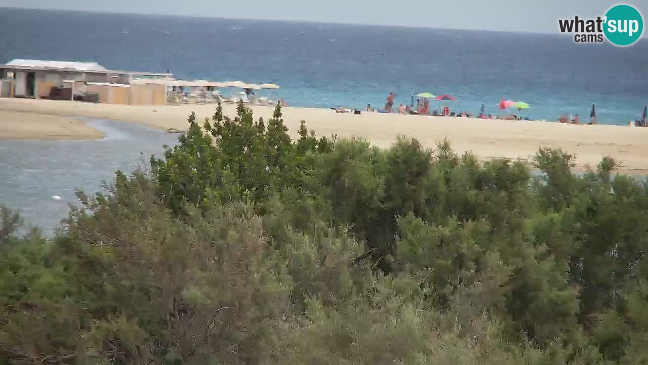 Spletna kamera Chia – Pogled v živo na plažo Su Giudeu