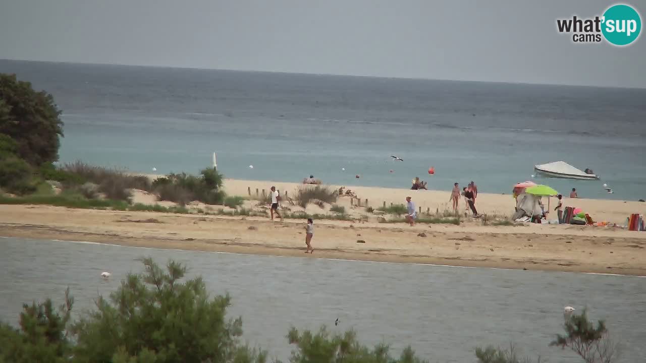 Spletna kamera Chia – Pogled v živo na plažo Su Giudeu