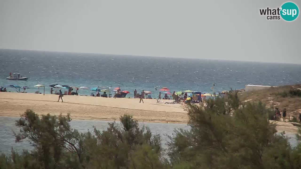 Spletna kamera Chia – Pogled v živo na plažo Su Giudeu