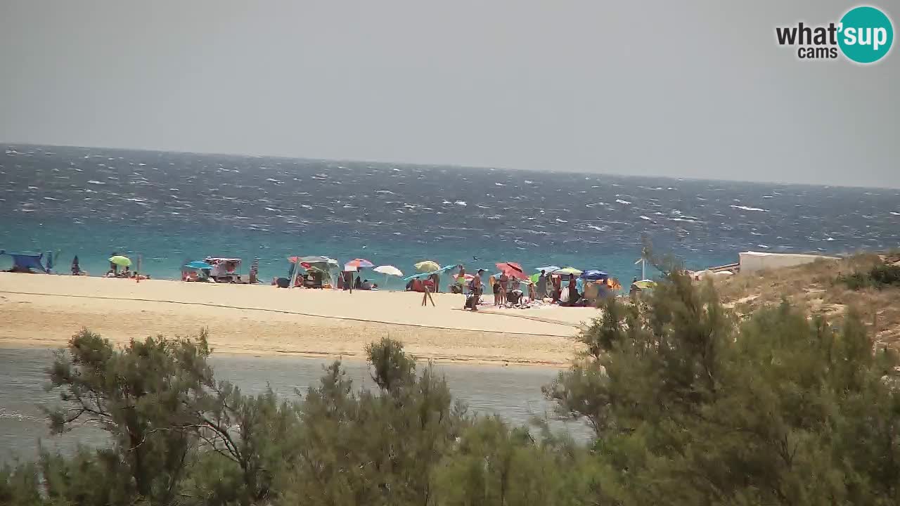 Spletna kamera Chia – Pogled v živo na plažo Su Giudeu