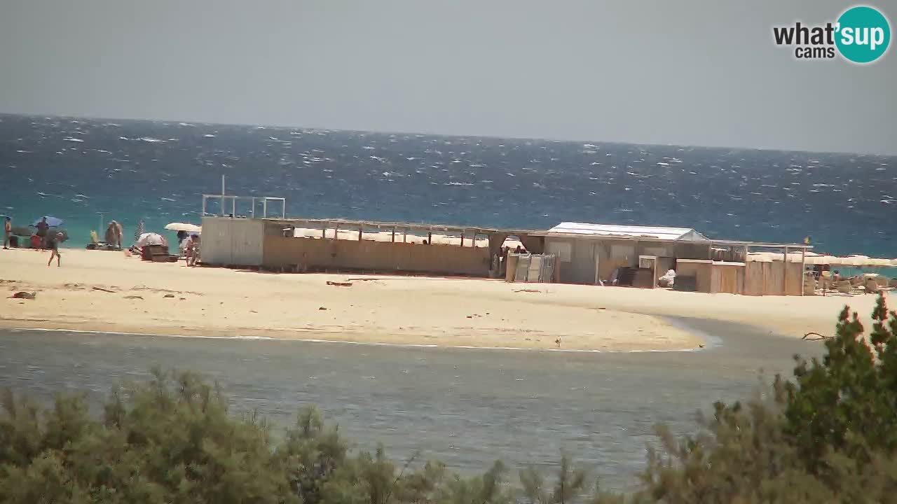 Webcam Chia – Vue en direct de la plage Su Giudeu