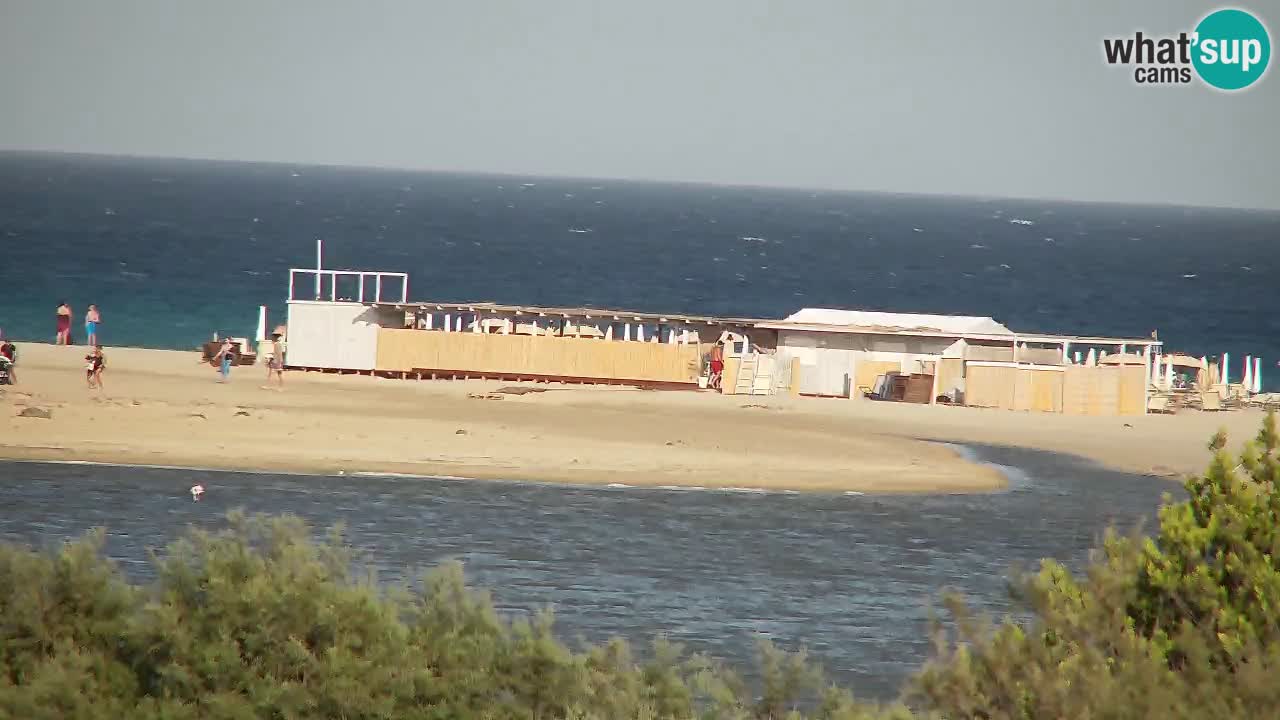 Spletna kamera Chia – Pogled v živo na plažo Su Giudeu