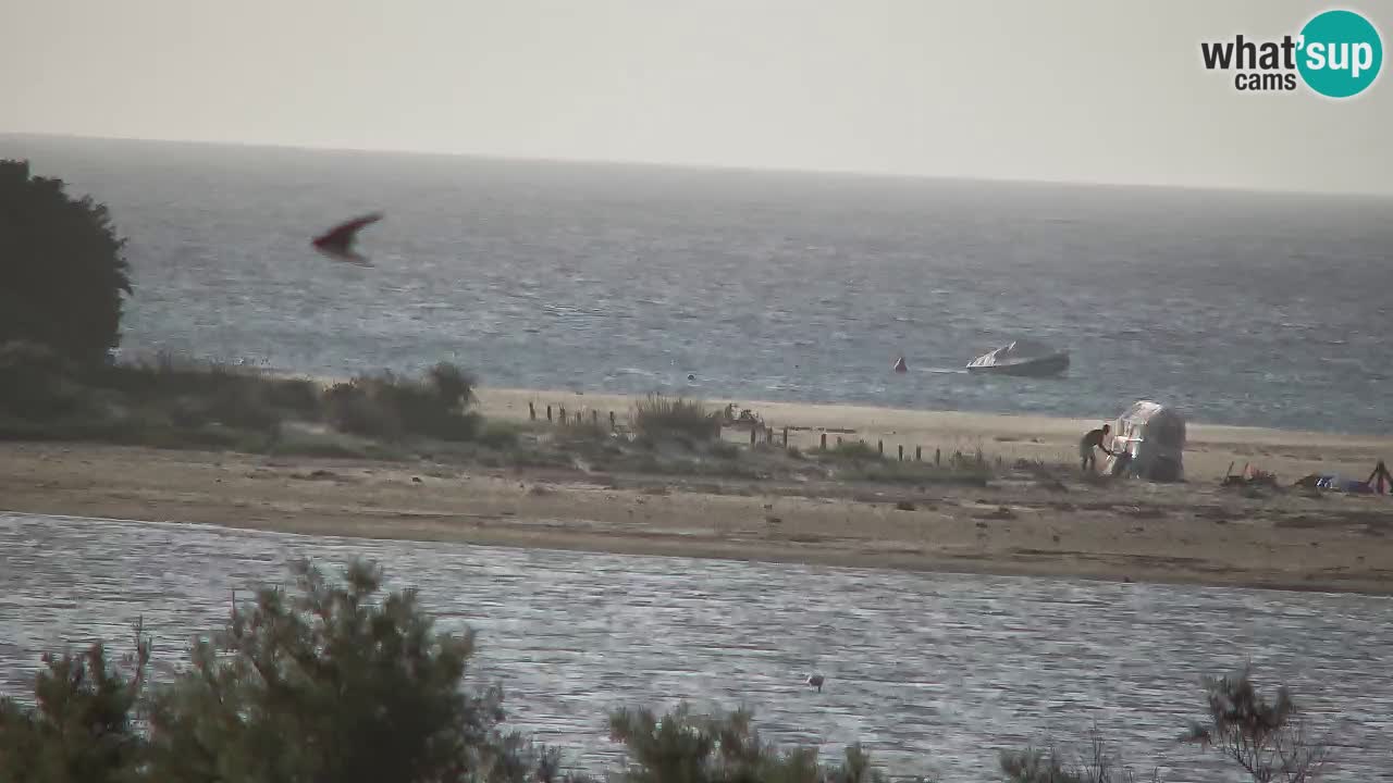 Webcam Chia – Vue en direct de la plage Su Giudeu