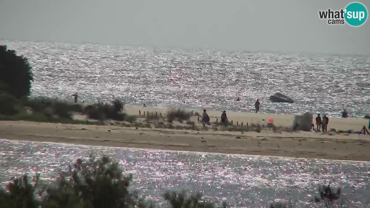 Webcam Chia – Vue en direct de la plage Su Giudeu