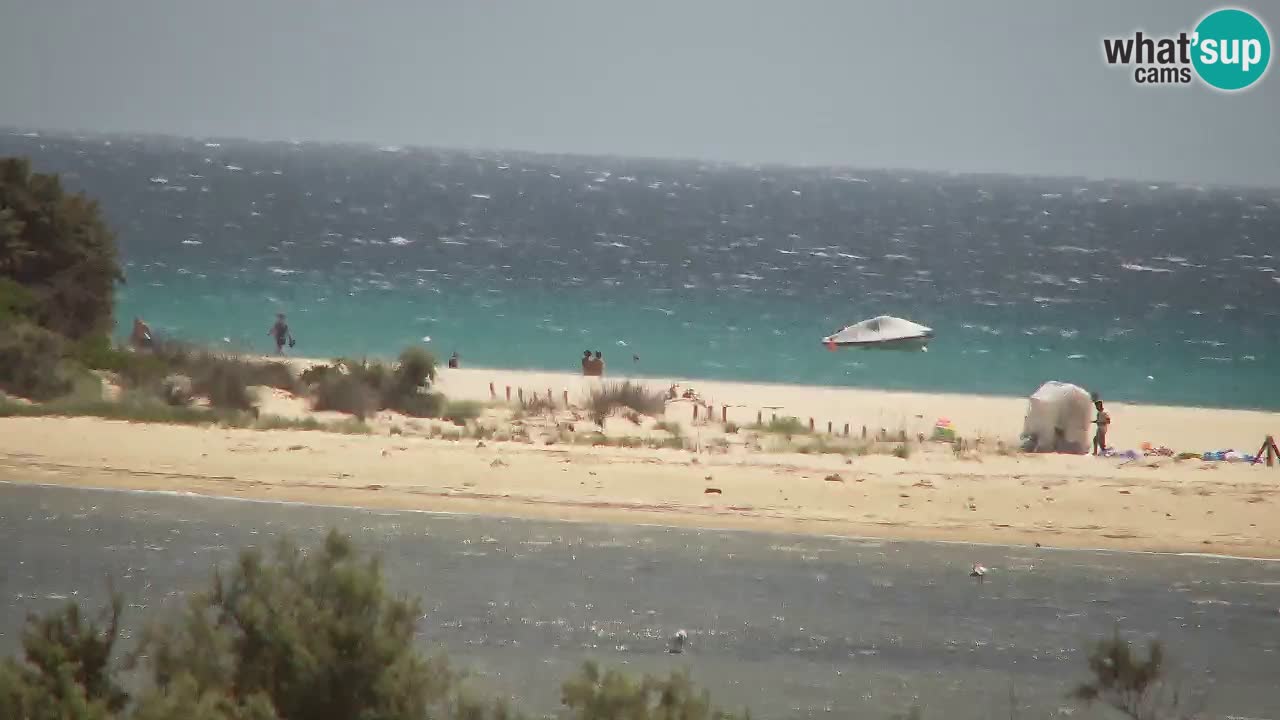 Webcam Chia – Vista en directo de la playa Su Giudeu