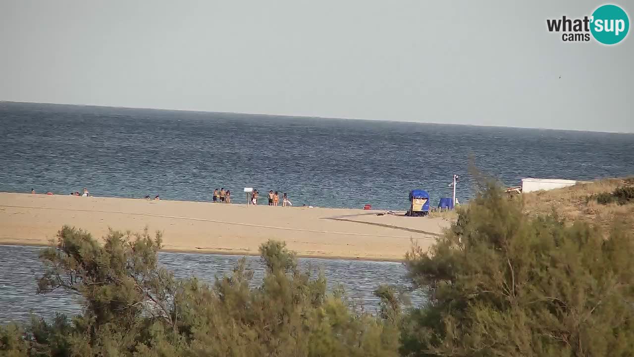 Webcam Chia – Vue en direct de la plage Su Giudeu