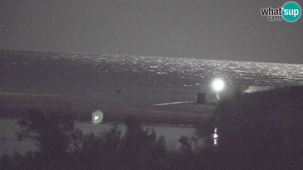 Webcam Chia – Vue en direct de la plage Su Giudeu