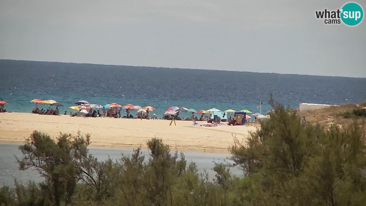 Spletna kamera Chia – Pogled v živo na plažo Su Giudeu