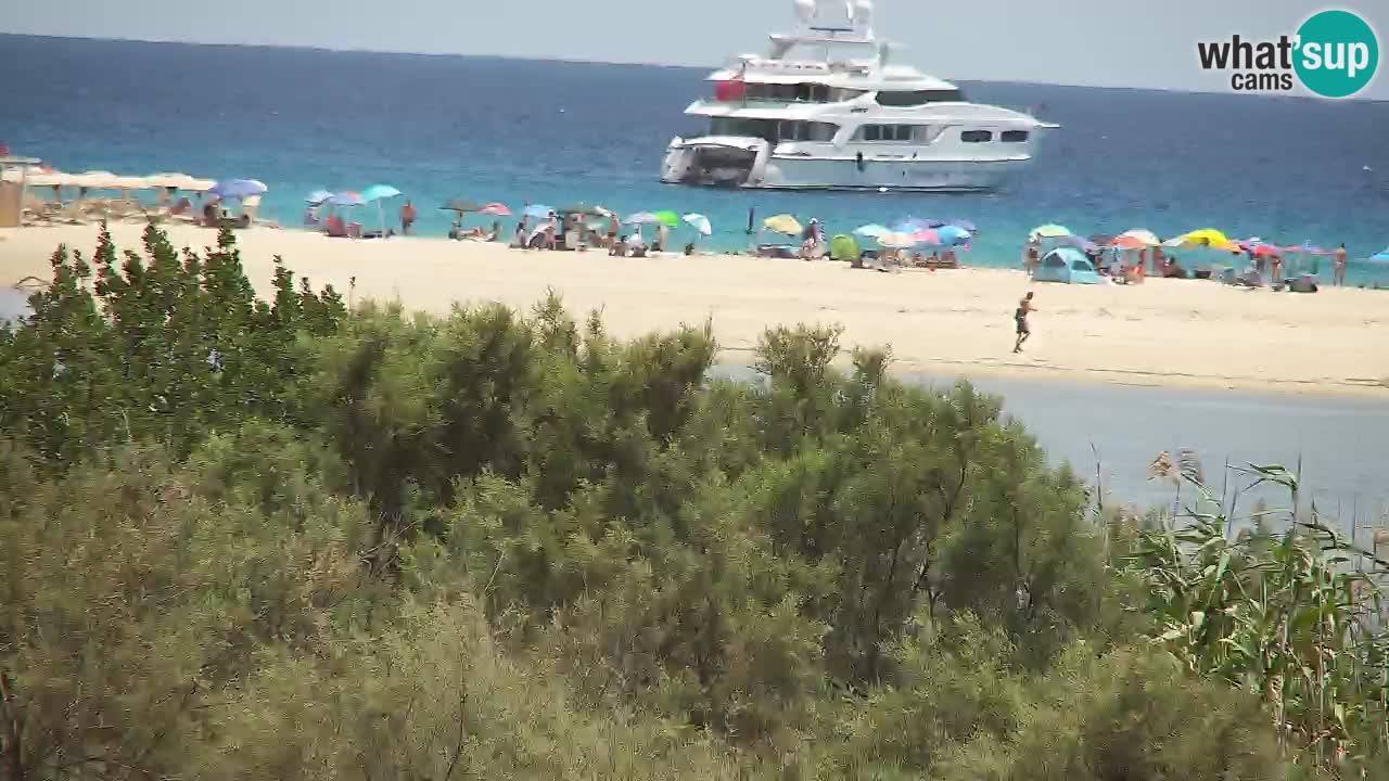Webcam Chia – Vista en directo de la playa Su Giudeu