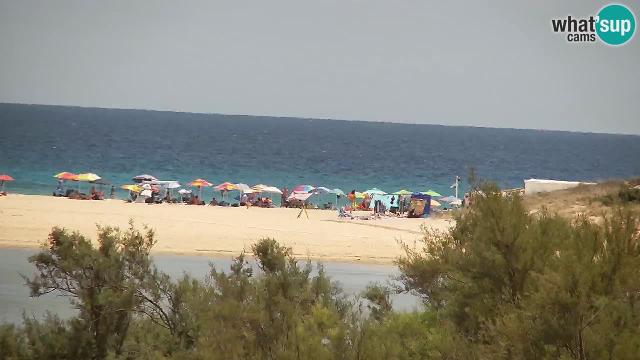 Spletna kamera Chia – Pogled v živo na plažo Su Giudeu