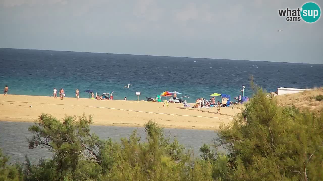 Spletna kamera Chia – Pogled v živo na plažo Su Giudeu