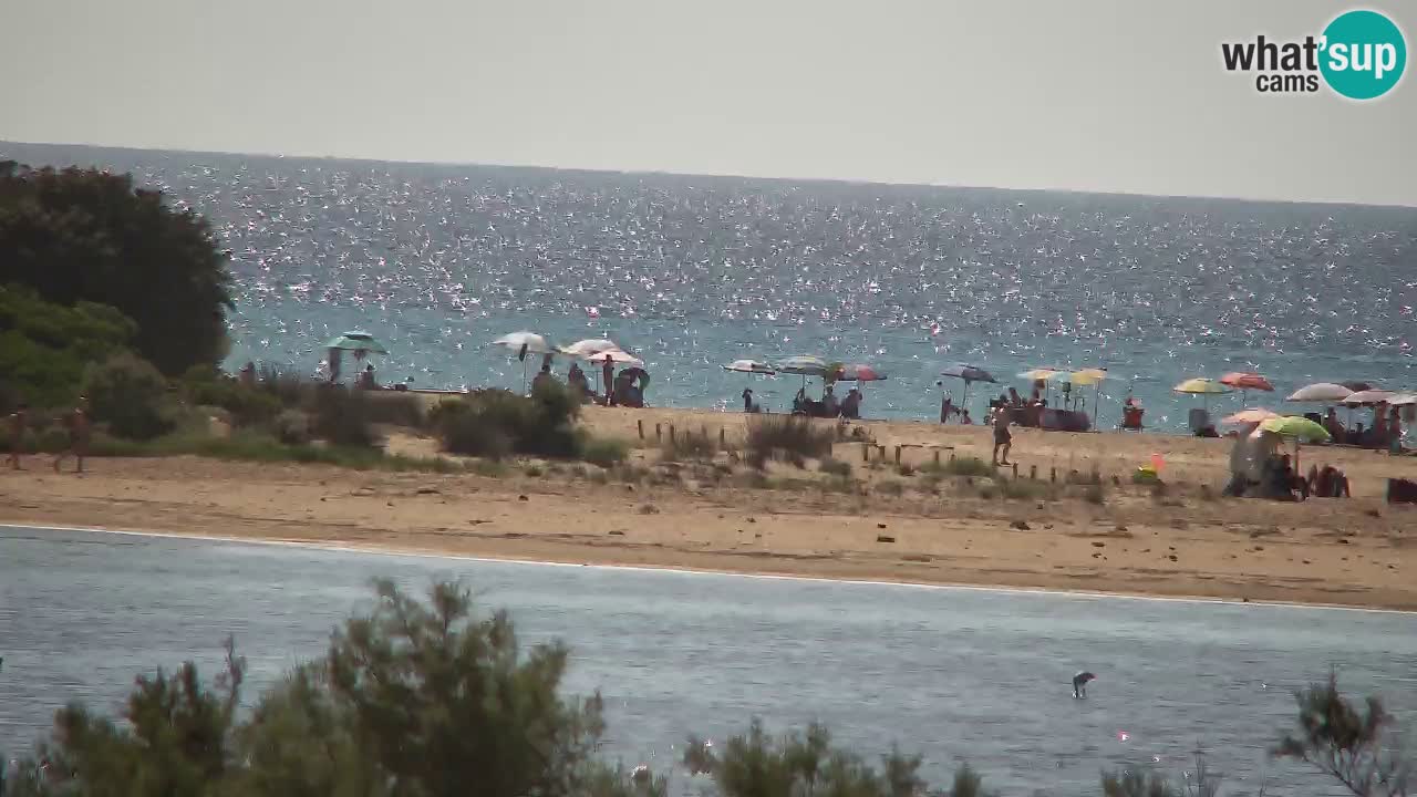 Webcam Chia – Vista en directo de la playa Su Giudeu