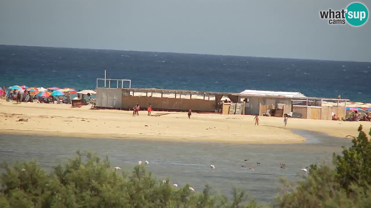 Spletna kamera Chia – Pogled v živo na plažo Su Giudeu