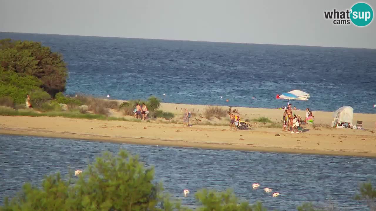 Spletna kamera Chia – Pogled v živo na plažo Su Giudeu