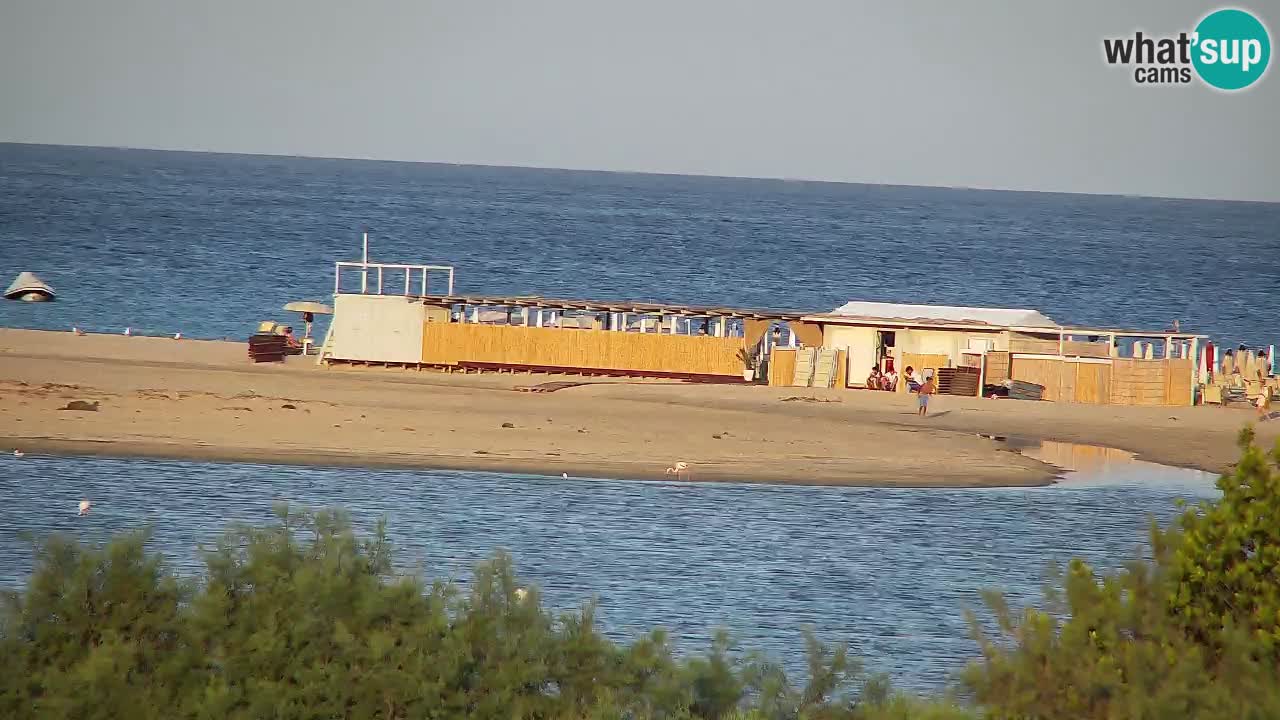Webcam Chia – Vue en direct de la plage Su Giudeu