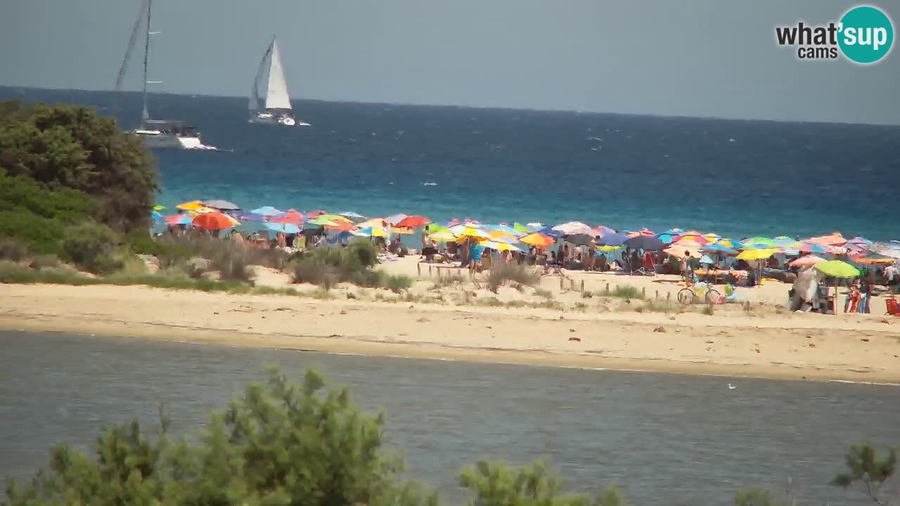 Webcam Chia – Vista en directo de la playa Su Giudeu
