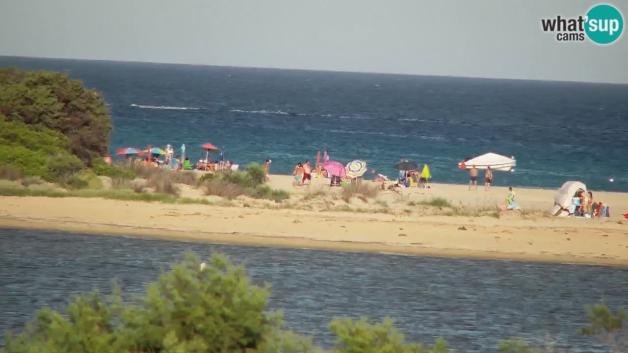 Webcam Chia – Vista en directo de la playa Su Giudeu