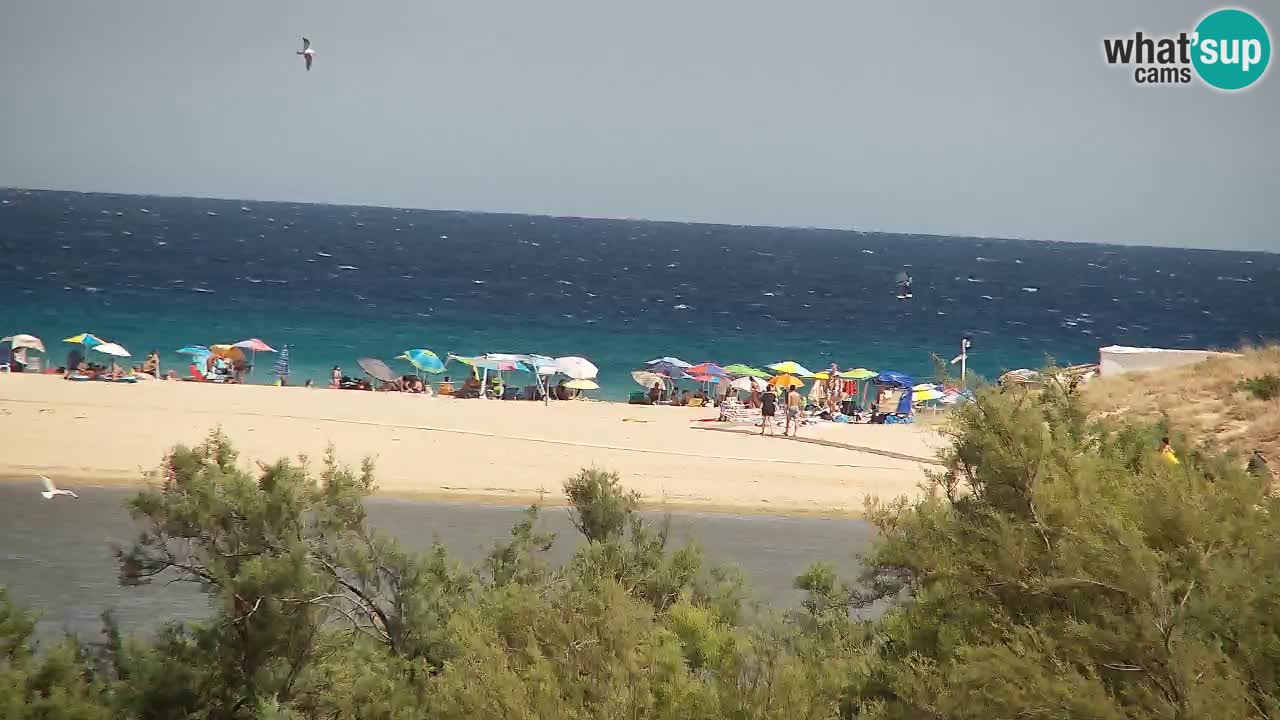 Webcam Chia – Vue en direct de la plage Su Giudeu