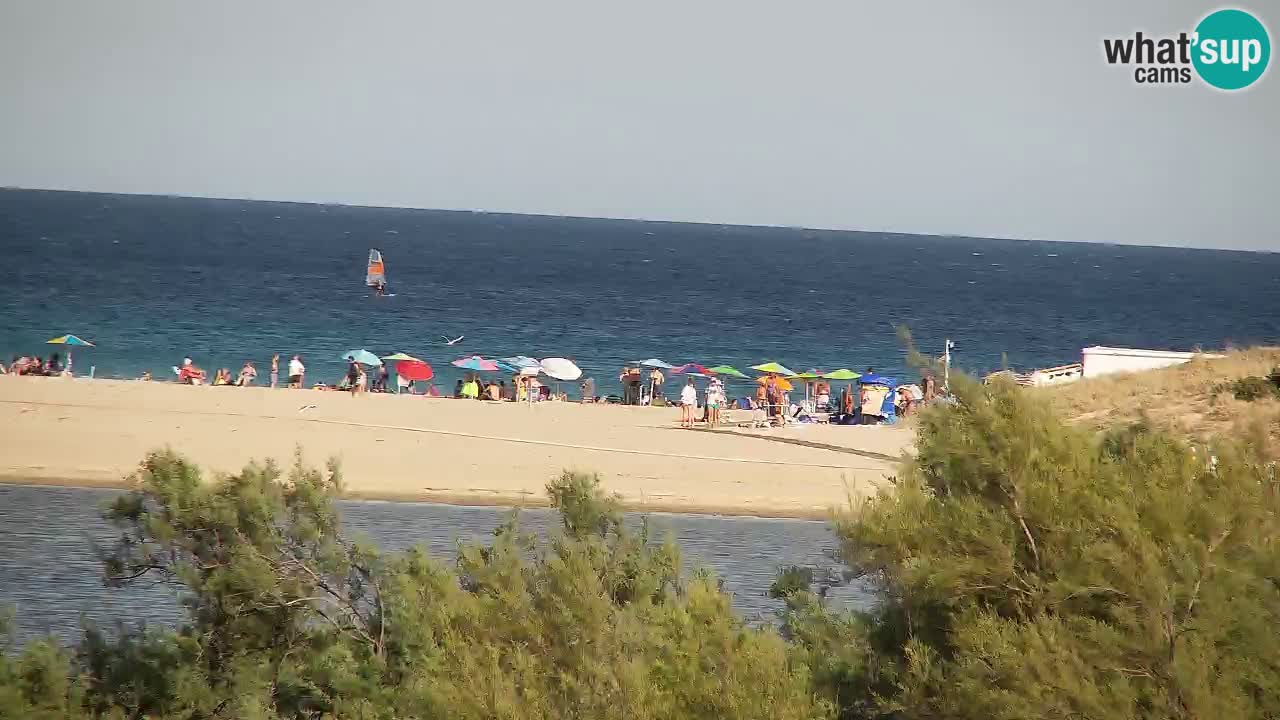 Webcam Chia – Vue en direct de la plage Su Giudeu