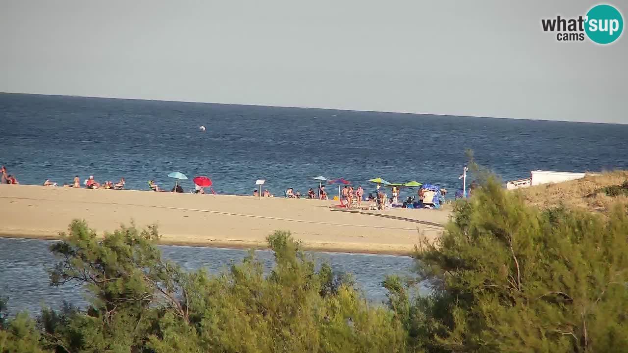 Webcam Chia – Vue en direct de la plage Su Giudeu