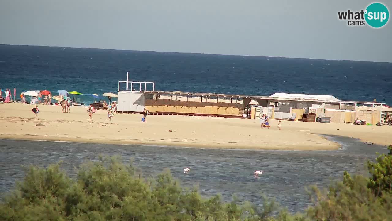 Spletna kamera Chia – Pogled v živo na plažo Su Giudeu