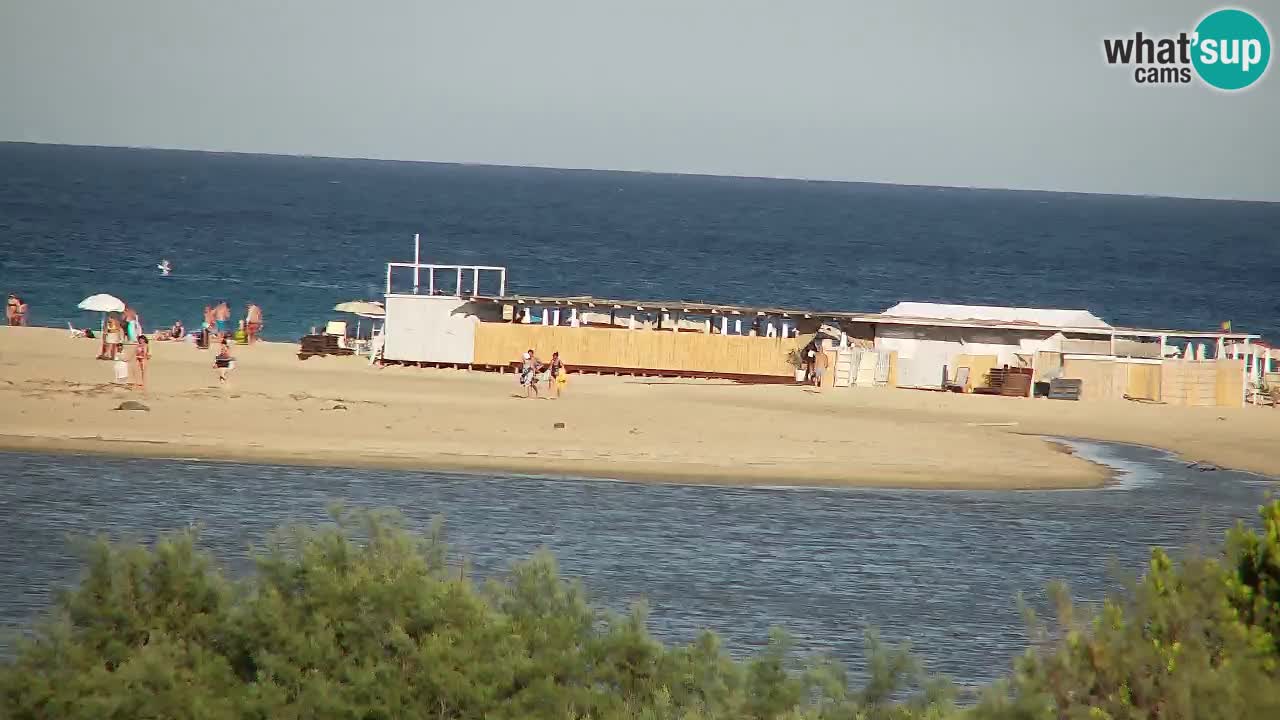 Spletna kamera Chia – Pogled v živo na plažo Su Giudeu