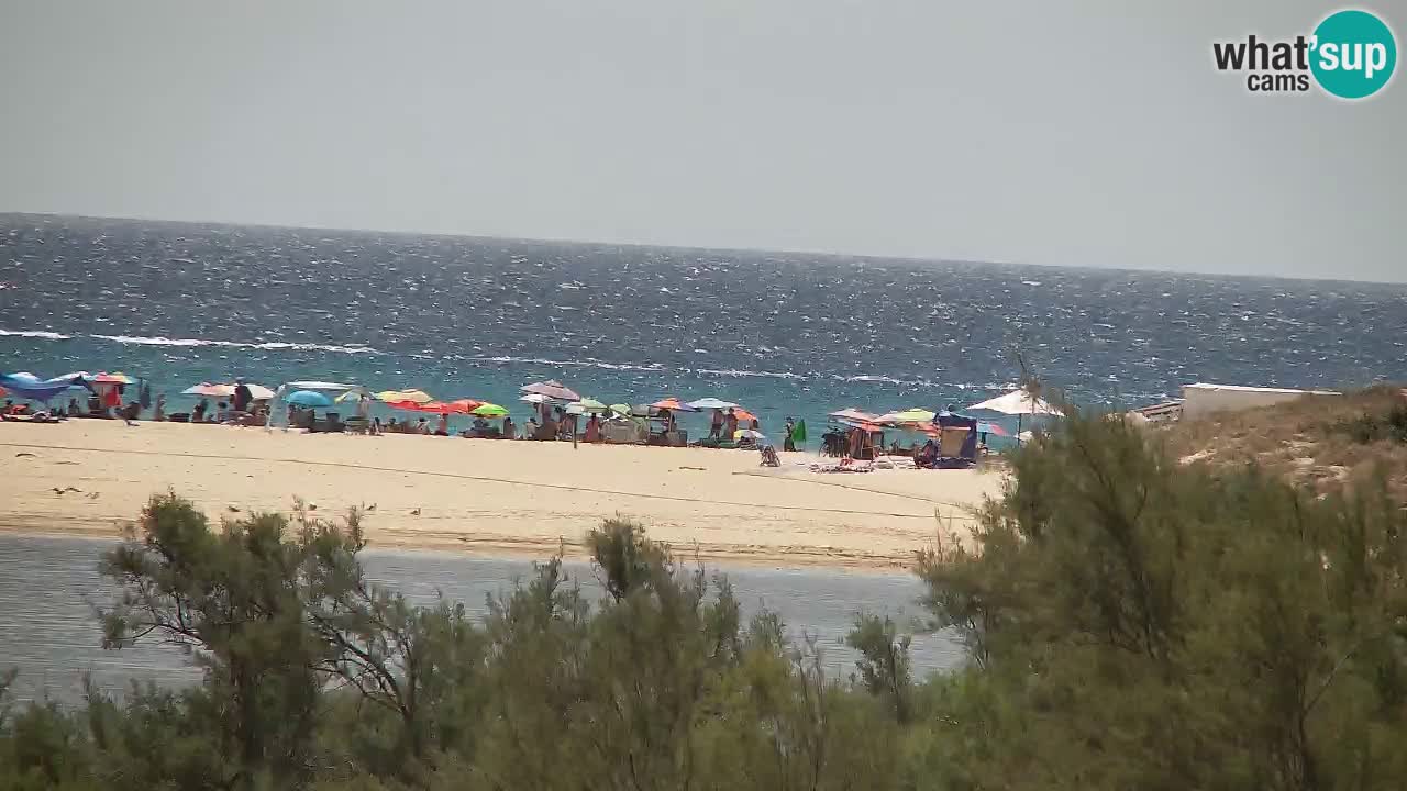 Webcam Chia – Vista en directo de la playa Su Giudeu