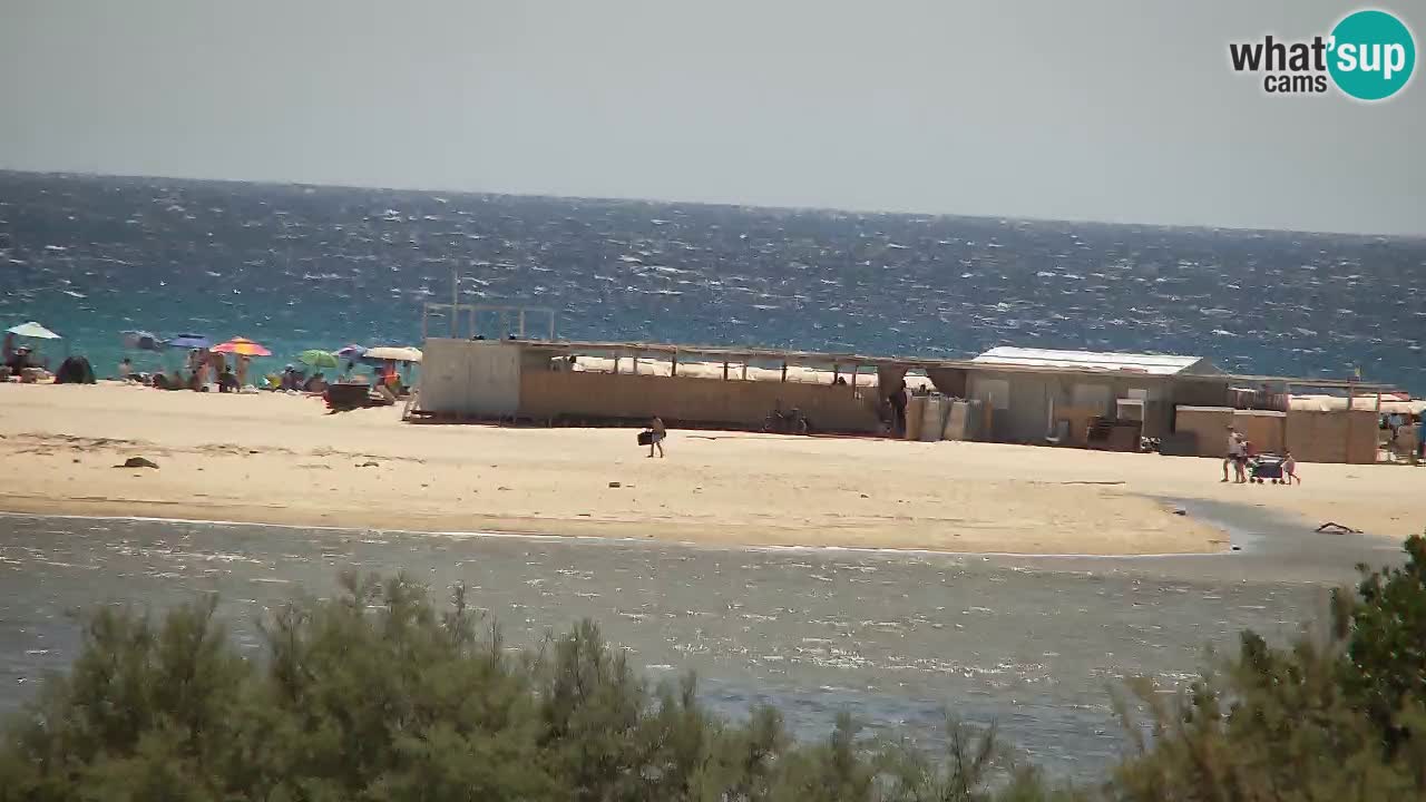 Webcam Chia – Vue en direct de la plage Su Giudeu