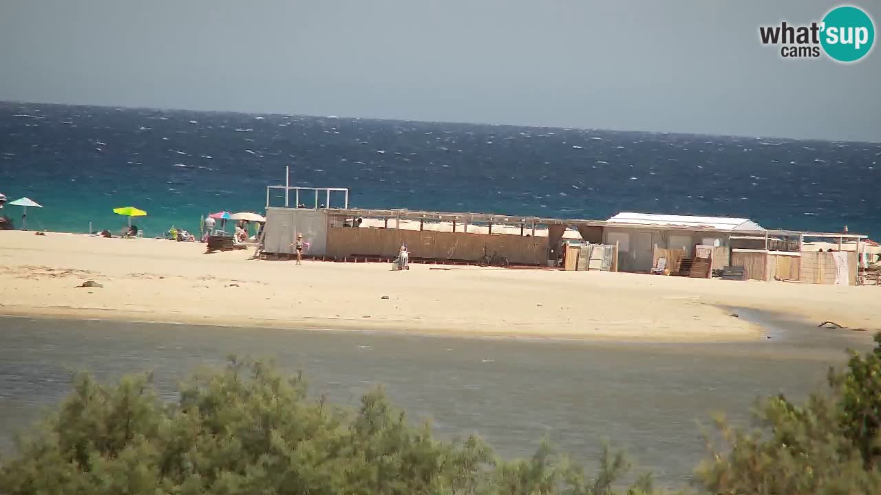 Spletna kamera Chia – Pogled v živo na plažo Su Giudeu