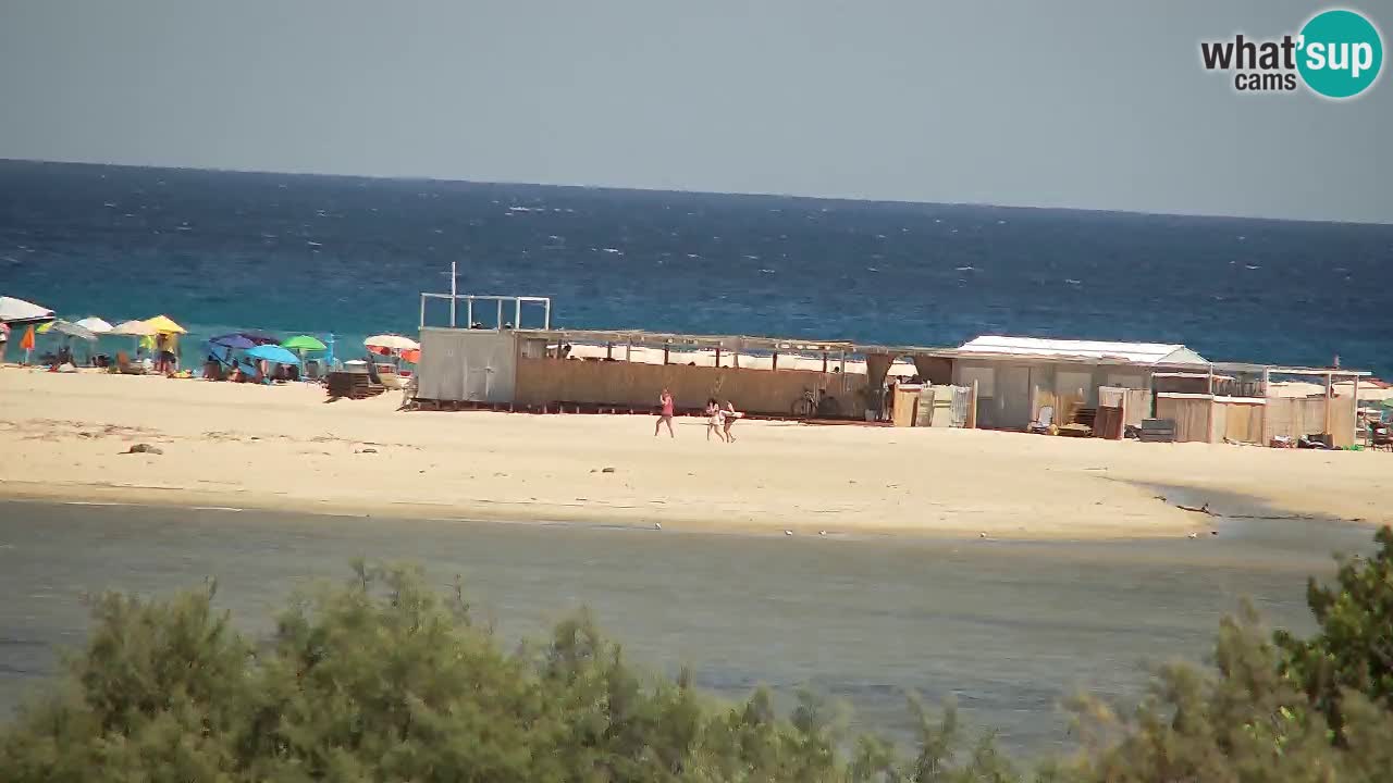 Spletna kamera Chia – Pogled v živo na plažo Su Giudeu