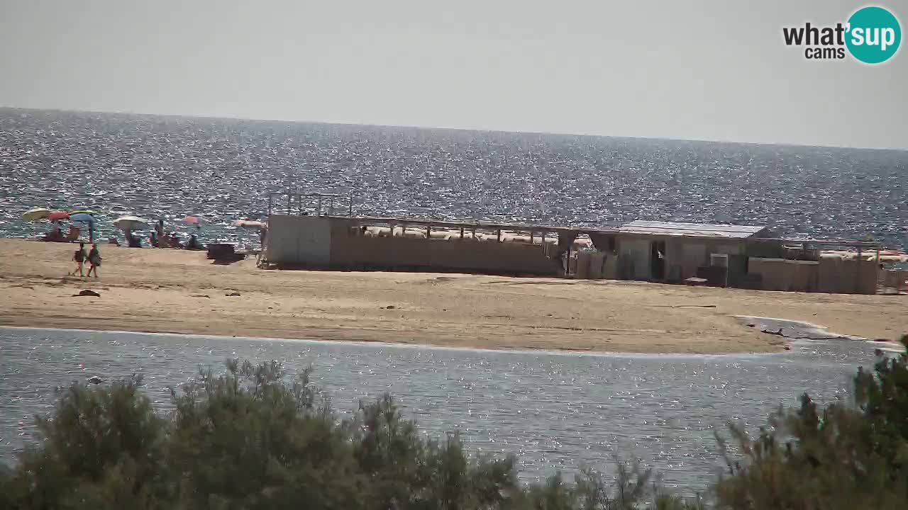 Spletna kamera Chia – Pogled v živo na plažo Su Giudeu