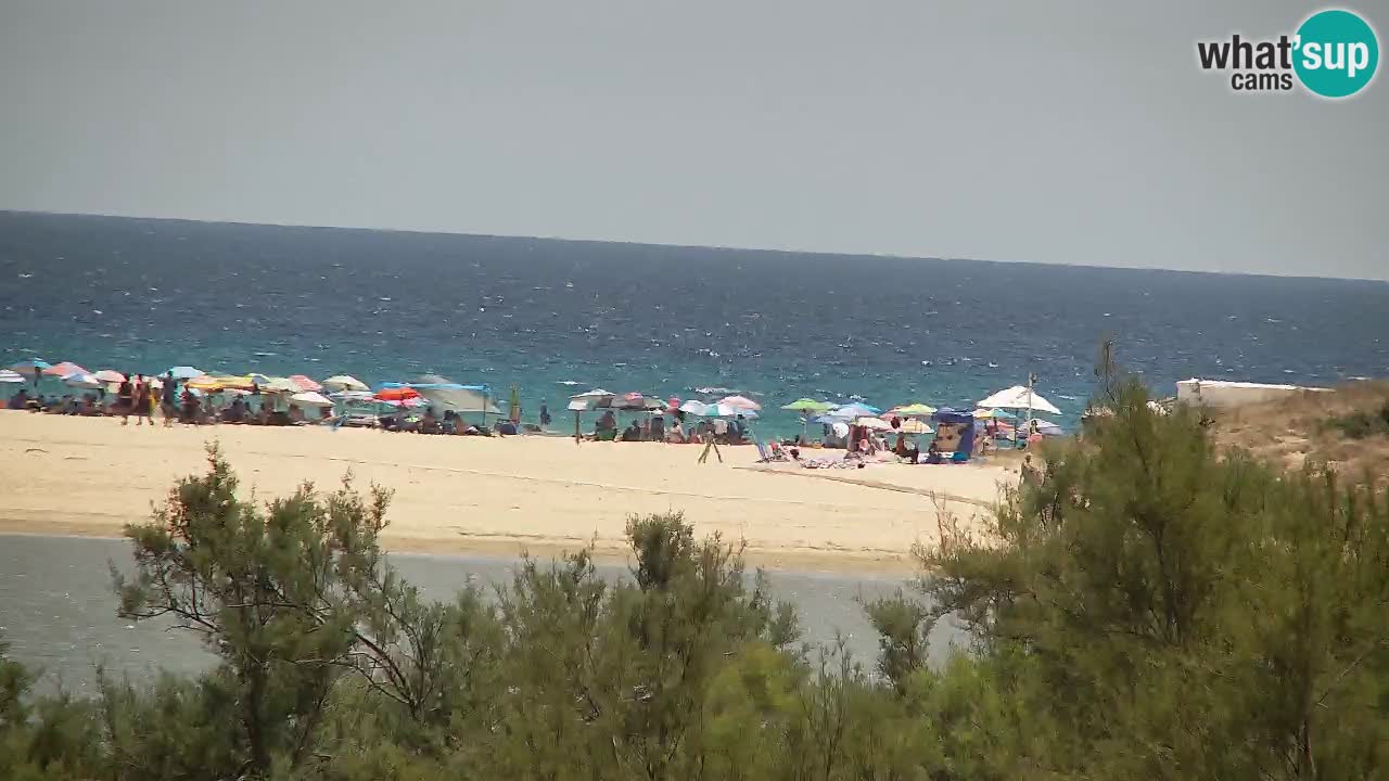Spletna kamera Chia – Pogled v živo na plažo Su Giudeu