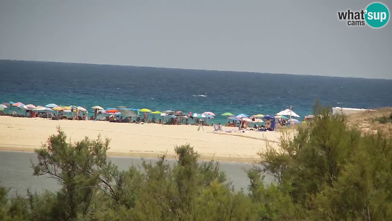 Spletna kamera Chia – Pogled v živo na plažo Su Giudeu