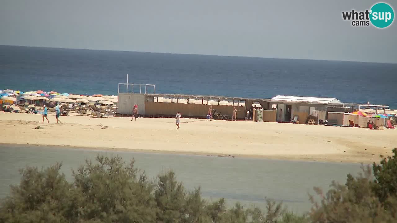 Webcam Chia – Vista en directo de la playa Su Giudeu