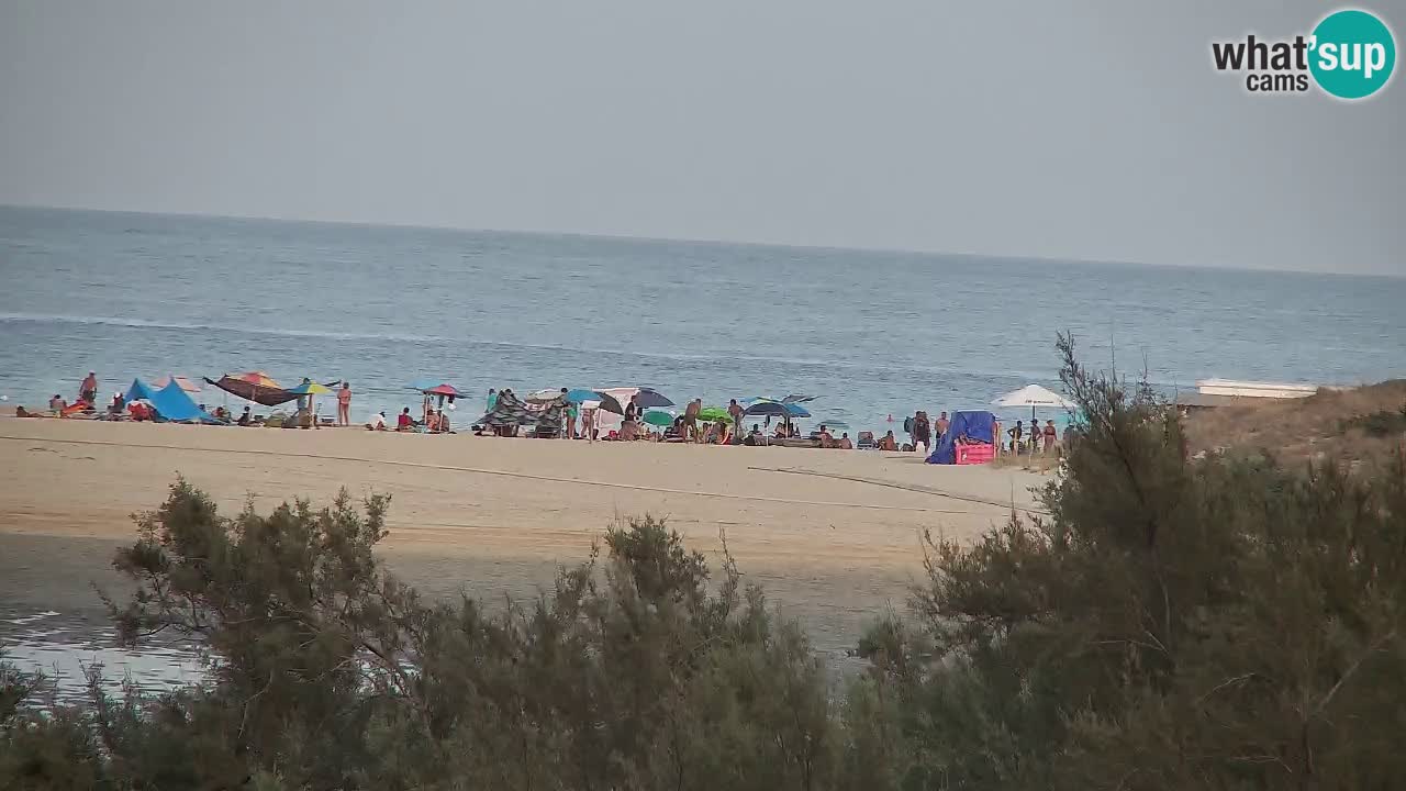 Webcam Chia – Vue en direct de la plage Su Giudeu