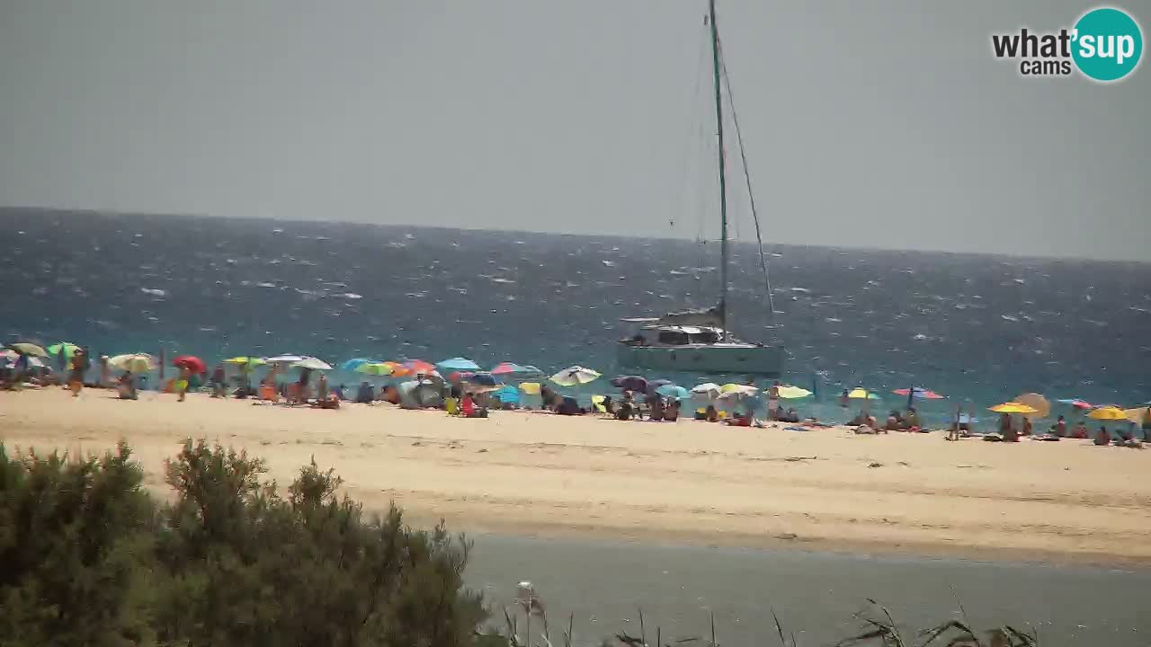Webcam Chia – Vista en directo de la playa Su Giudeu
