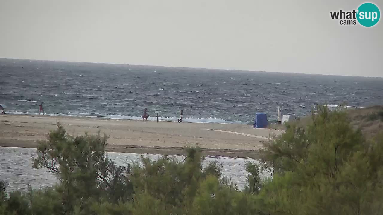 Webcam Chia – Vue en direct de la plage Su Giudeu