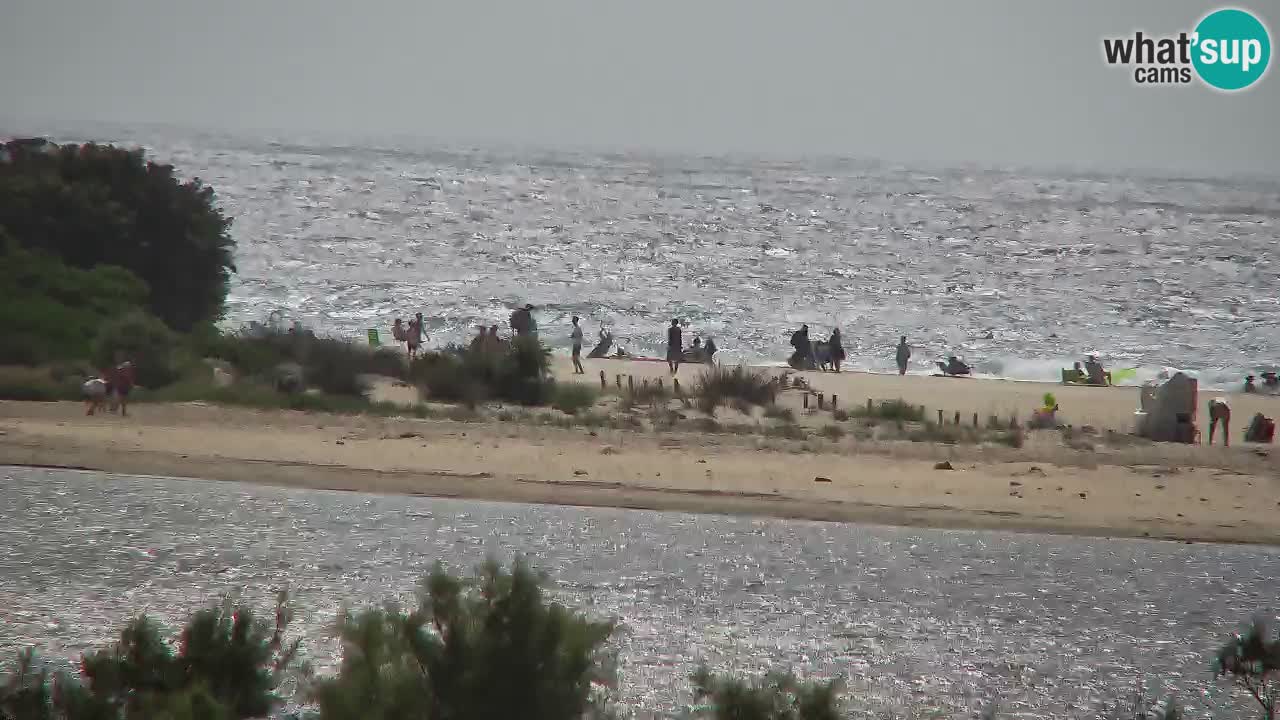 Webcam Chia – Vue en direct de la plage Su Giudeu