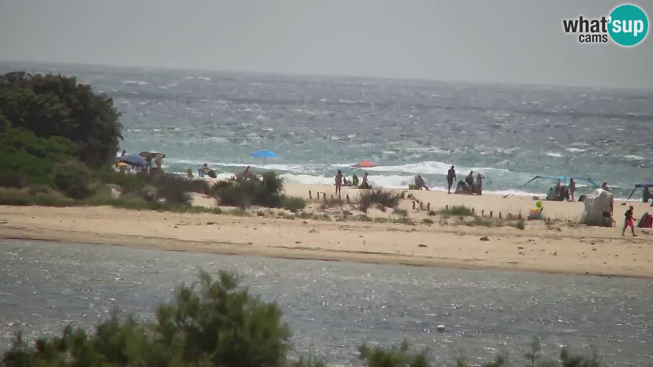 Spletna kamera Chia – Pogled v živo na plažo Su Giudeu