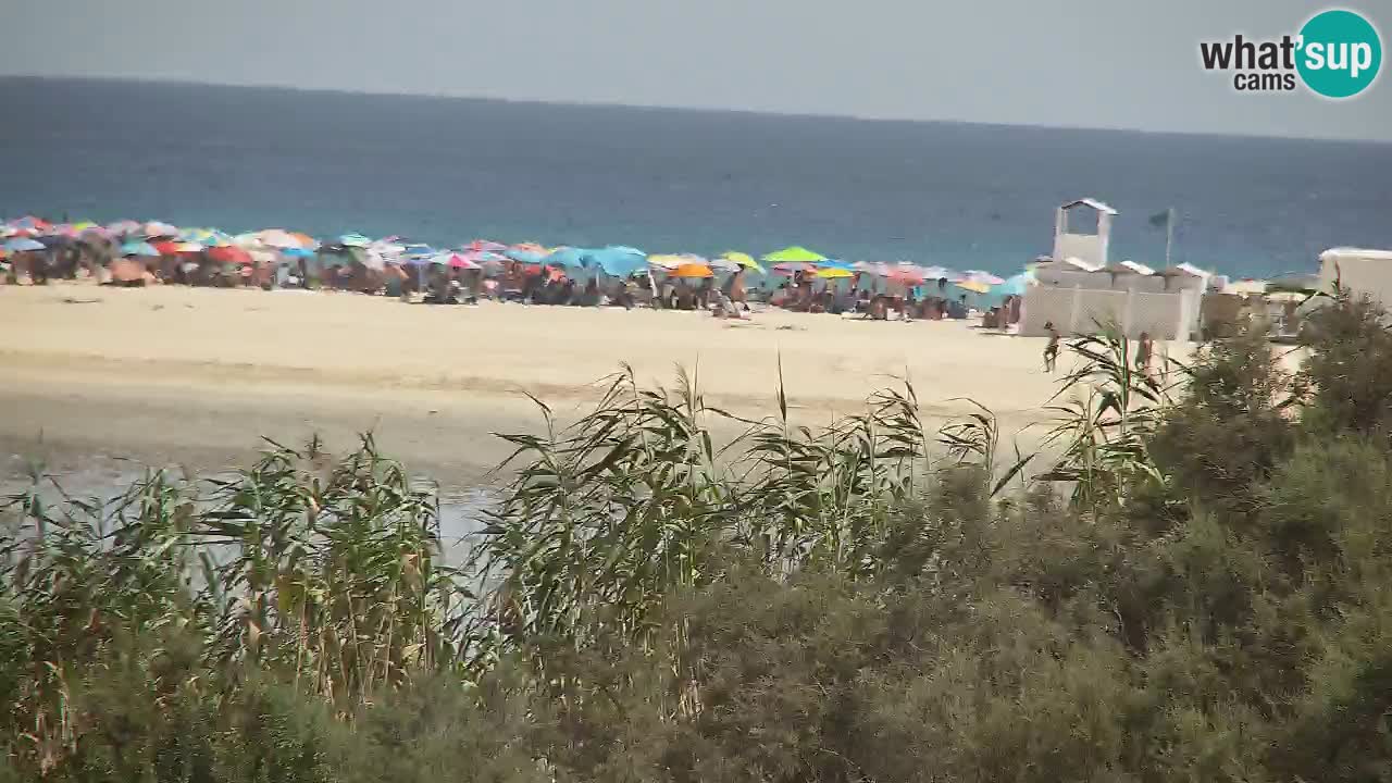 Webcam Chia – Vue en direct de la plage Su Giudeu